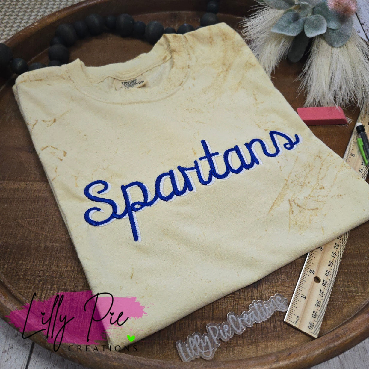 Custom Mascot Spirit Shirt - Shadowed Script Mascot School Shirt