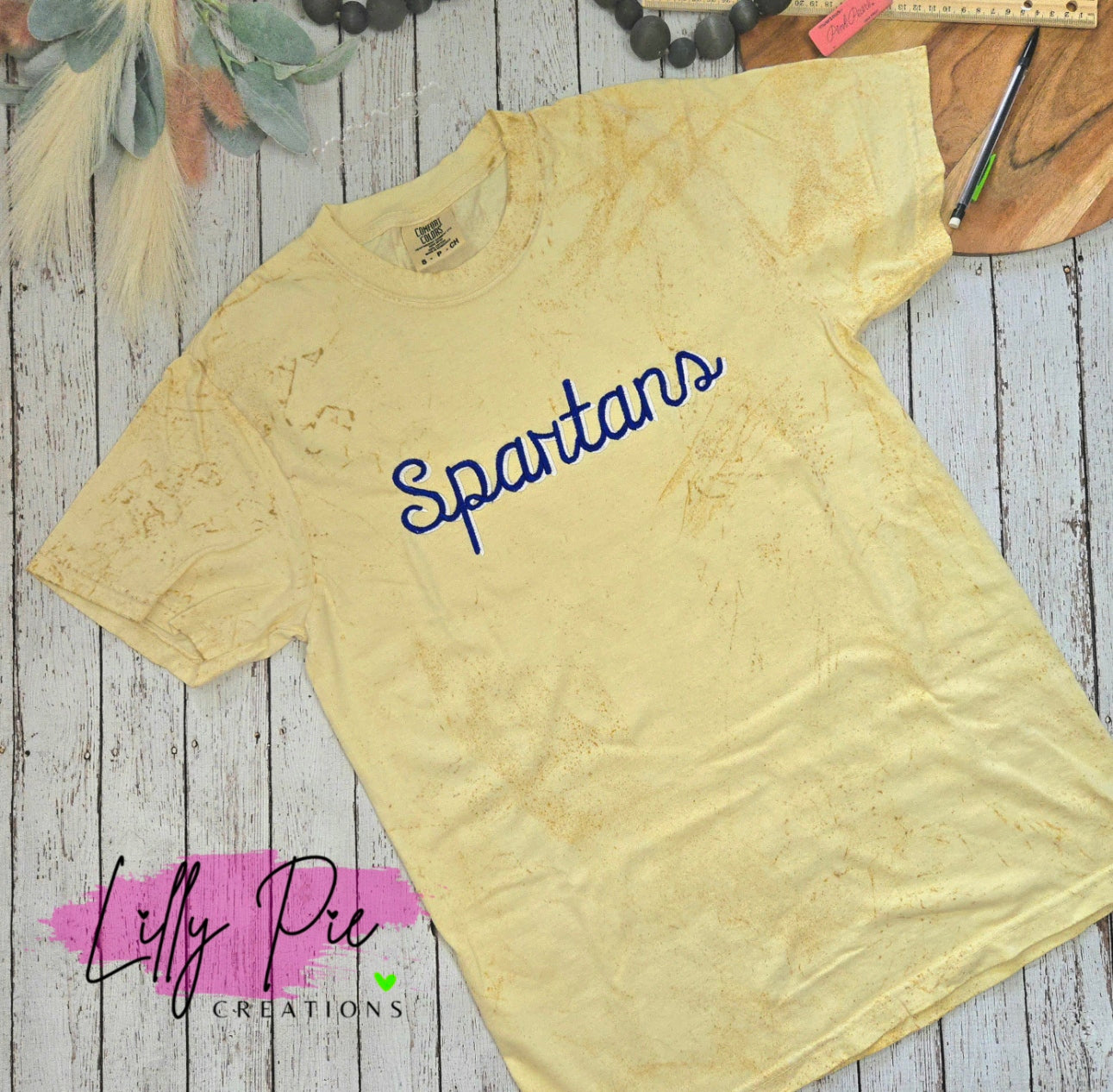 Custom Mascot Spirit Shirt - Shadowed Script Mascot School Shirt