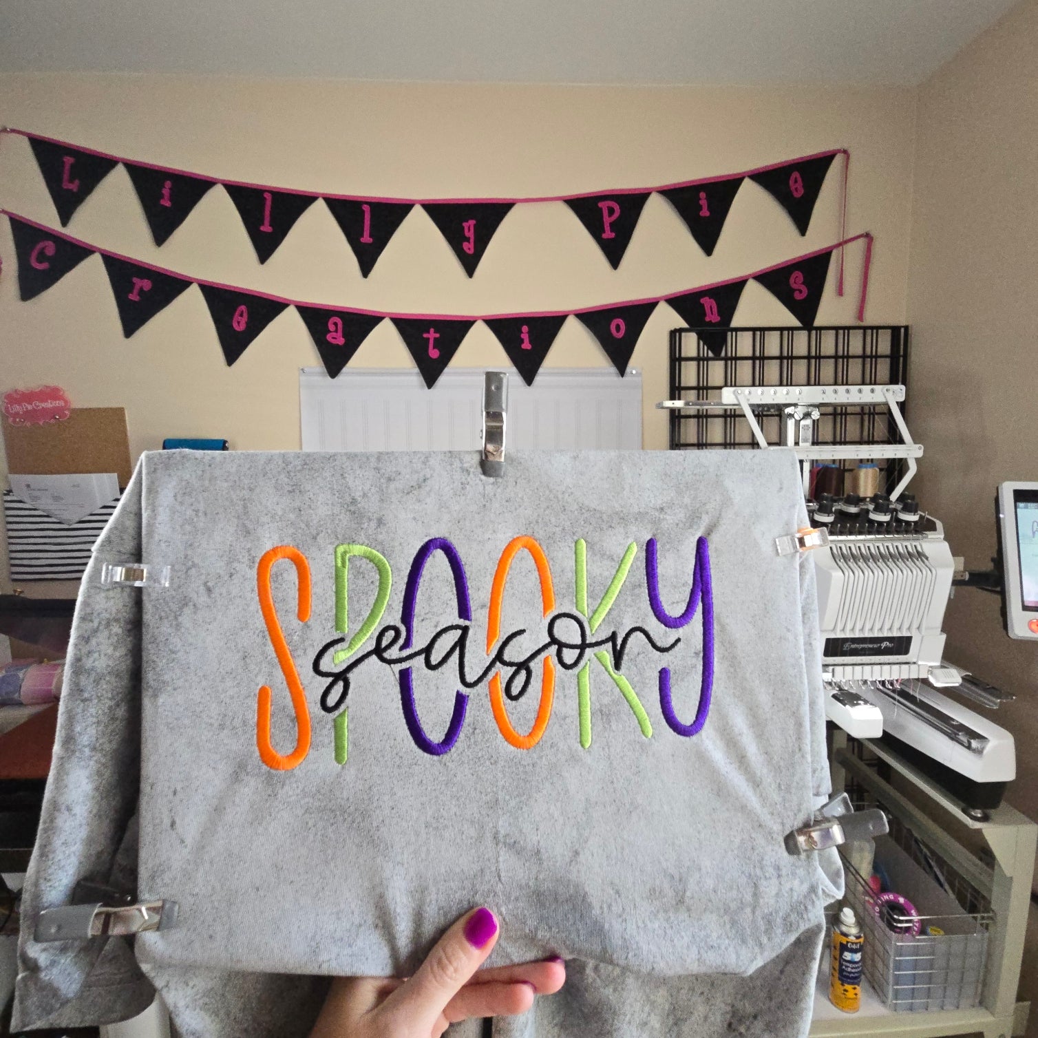Spooky Season Embroidered Shirt - Comfort Colors Halloween Tshirt