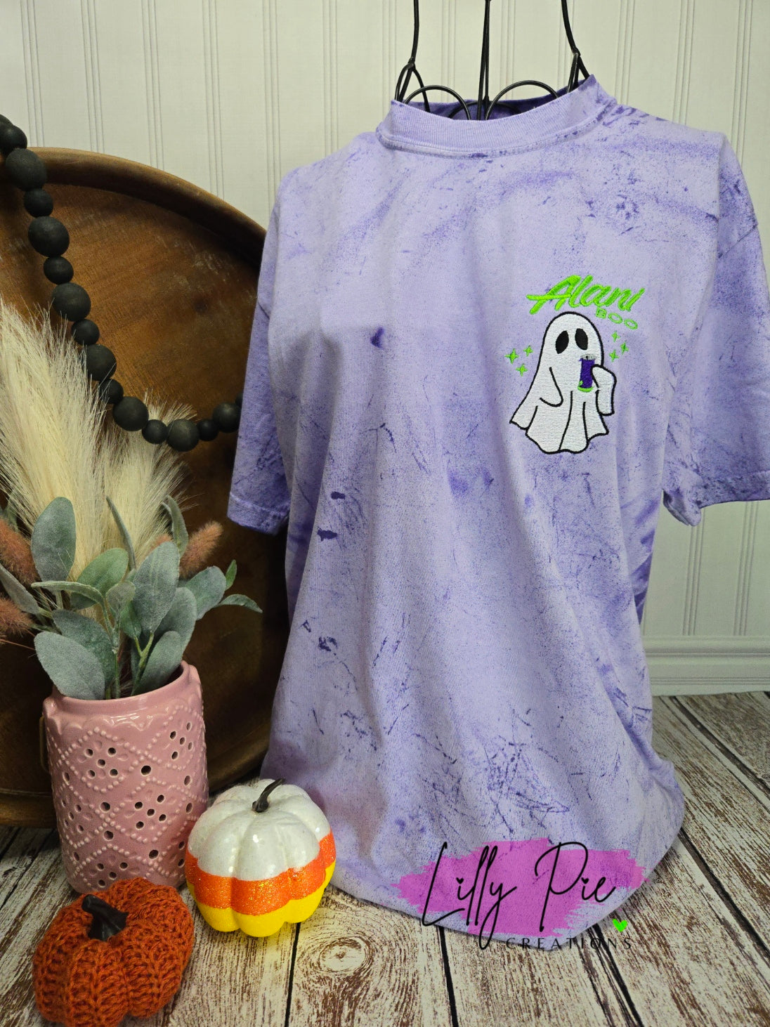 Alani Boo - Embroidered Halloween Comfort Colors Tee