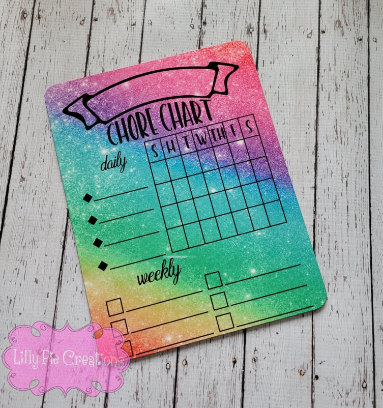 Kids Dry Erase Chore Charts