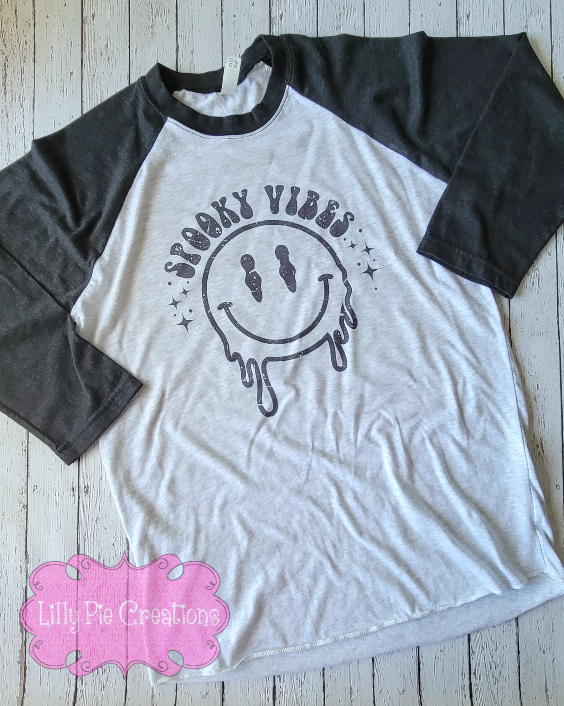 Spooky Vibes Halloween Shirt - Groovy Smiley Face Halloween Shirt