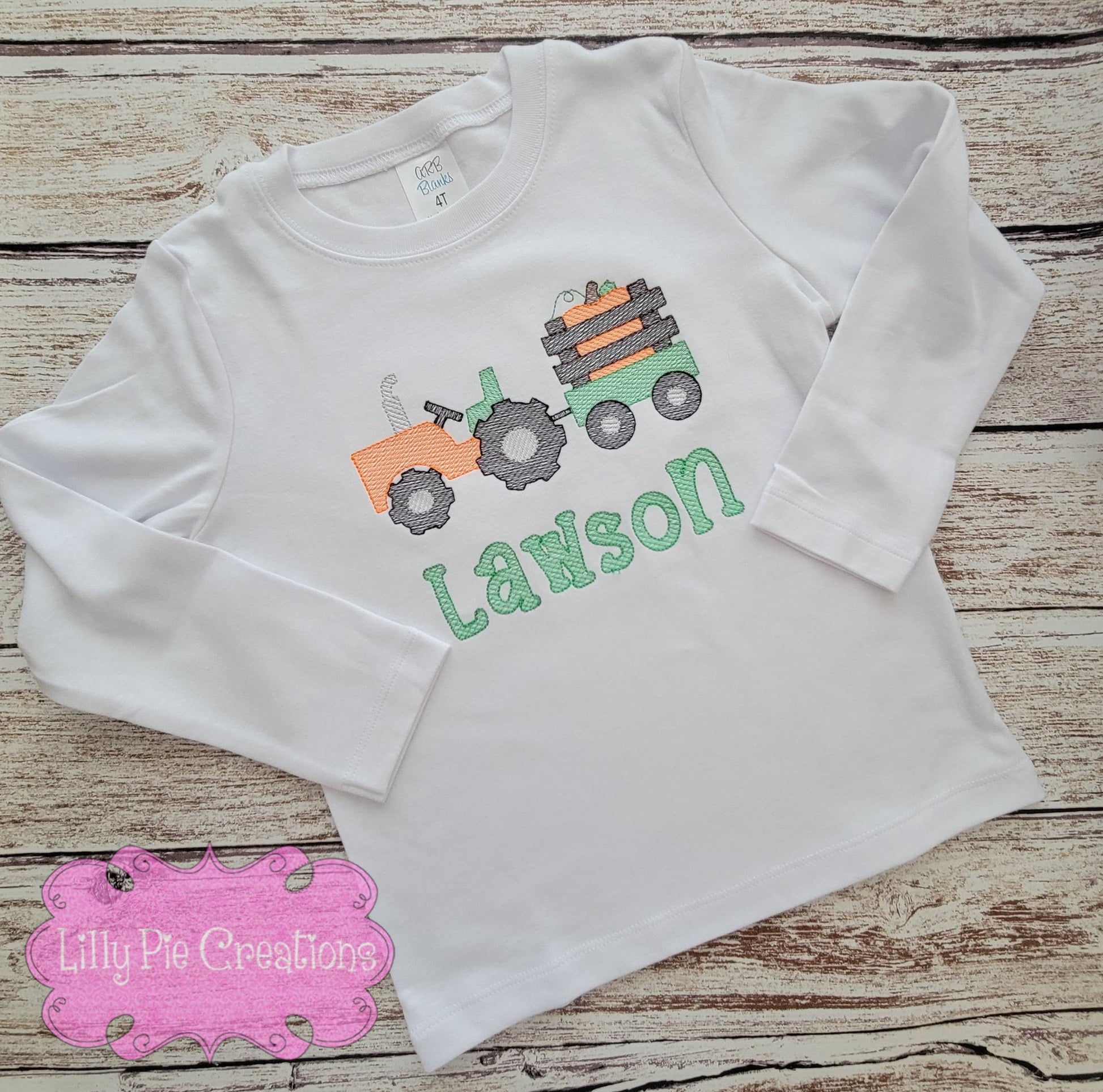 Tractor Pumpkin Fall Boys Shirt - Boys Thanksgiving Shirt