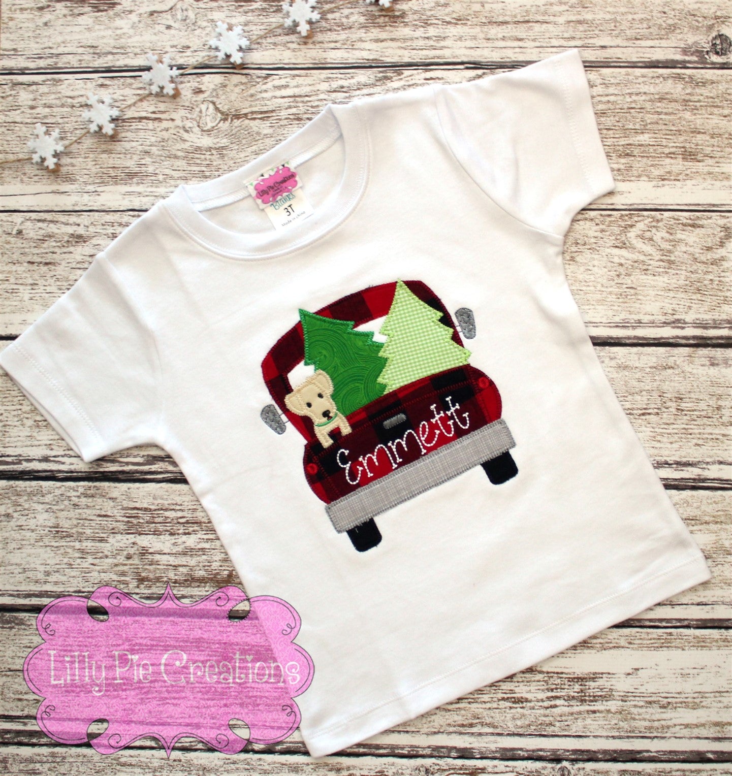 Boys Christmas Truck Applique Shirt - Christmas Shirt for Boys Boys (Long Sleeve) / 12 months (Tee) Boys Christmas Truck Applique Shirt - Christmas Shirt for Boys Boys (Long Sleeve) / 12 months (Tee)