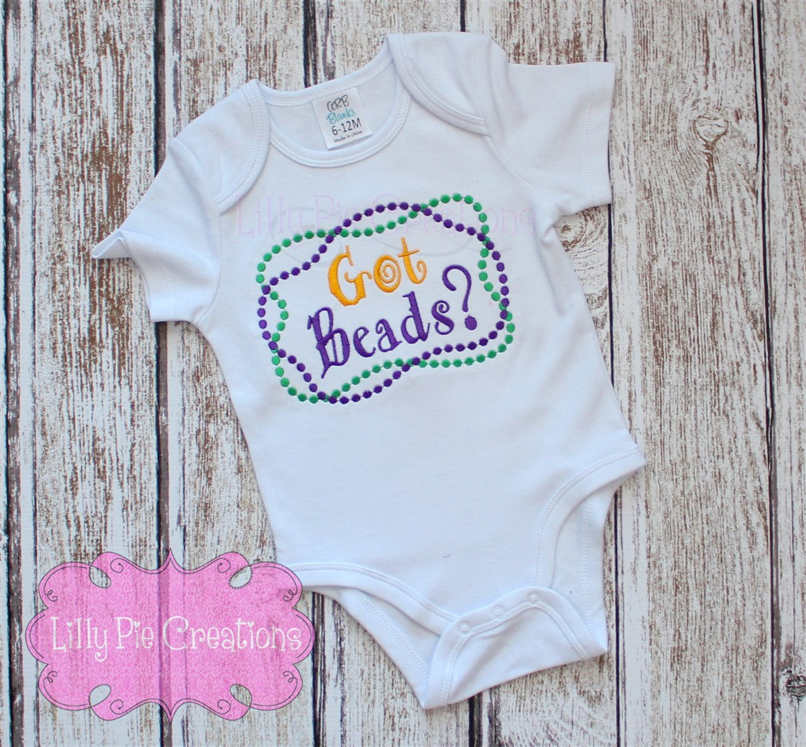 Got Beads Kids Mardi Gras Shirt - Baby Mardi Gras Outfit