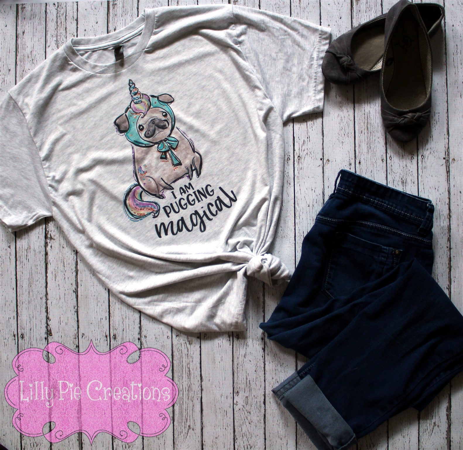 Pugging Magical Graphic Tshirt