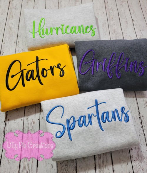 Custom Mascot Sweatshirt - Puff Embroidery