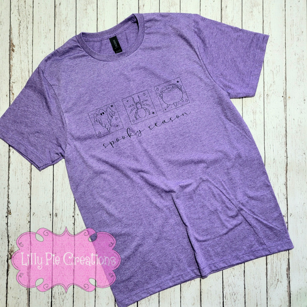 Spooky Season Orange Tarot Halloween T-Shirt - Orange, Purple and Grey Shirts Available