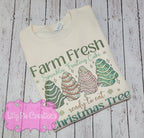Farm Fresh, Christmas Tree Cake Sublimated Cream Sweatshirt