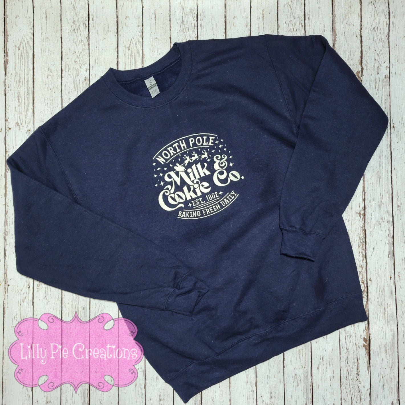 North Pole Milk & Cookies Christmas Sweatshirt - Toddler, Youth and Adult Sizes available