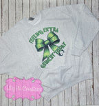 Feeling Extra Grinchy Today Bow Sweatshirt