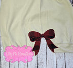 Preppy Merry Sweatshirt with Bow Side Designs