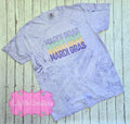 Stacked Mardi Gras Embroidered Comfort Colors T-shirt