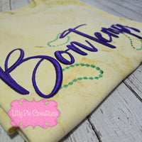 Bon Temps Puff Embroidered Mardi Gras T-shirt