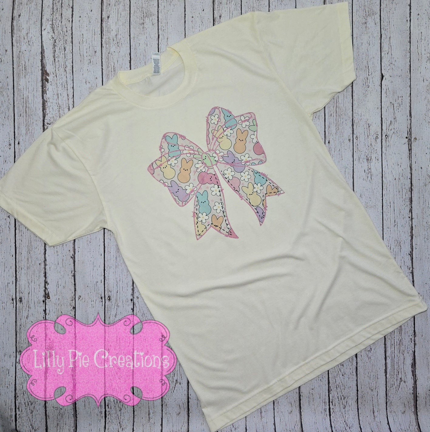 Easter Bow - Cream Colored Easter Shirt