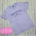 Embroidered Louisiana Bow Comfort Colors T-shirt