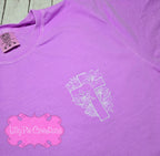 Cross with Lilies Embroidered Shirt - Comfort Colors Easter Shirt