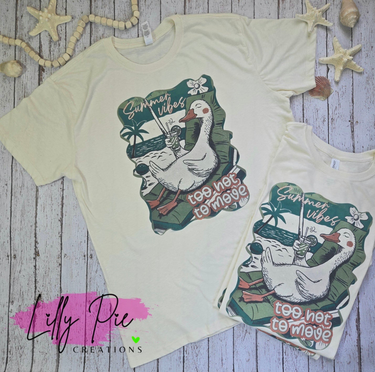 Summer Vibes Goose Shirt - Hot Mom Summer Too Hot To Move