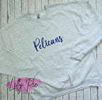 PGP Pelicans Puff Embroidery Teacher Sweatshirt
