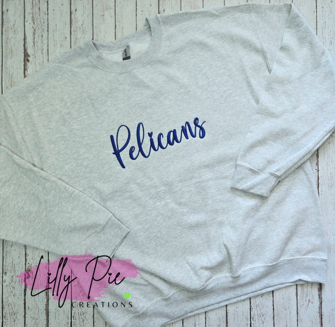 PGP Pelicans Puff Embroidery Teacher Sweatshirt