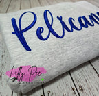 PGP Pelicans Puff Embroidery Teacher Sweatshirt