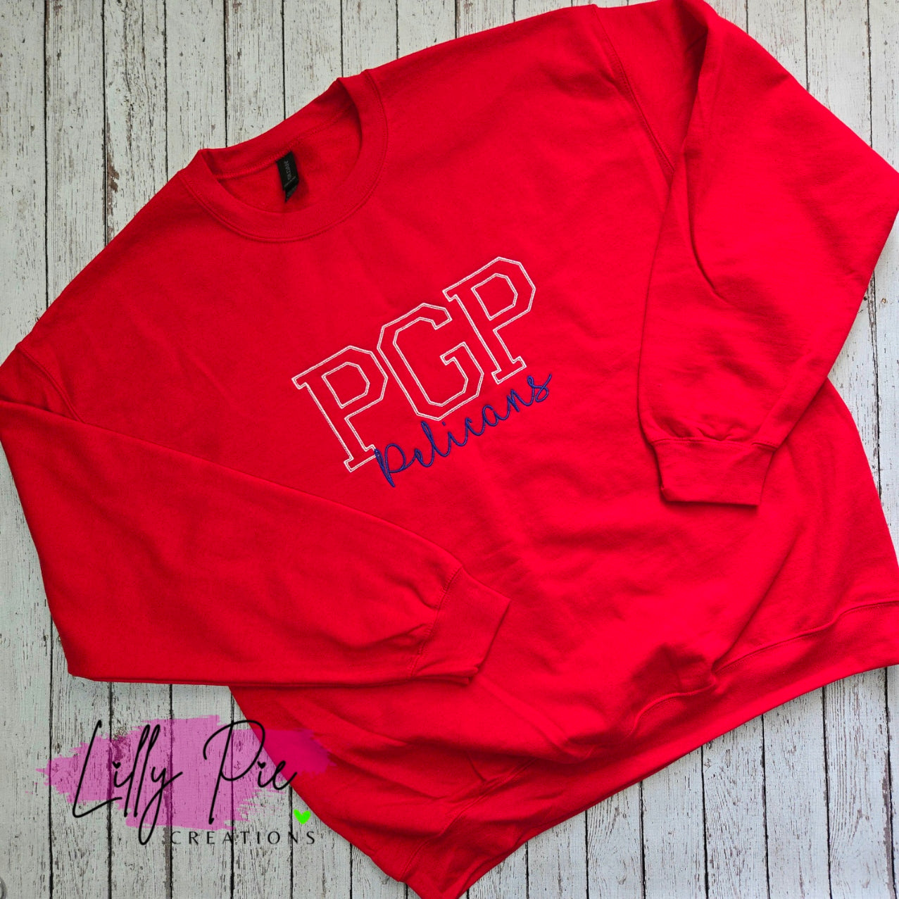 PGP Varsity School with Mascot Teacher Sweatshirt