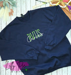 Stacked School and Mascot Embroidered SpiritSweatshirt