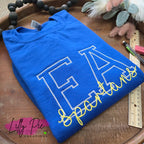 Varsity Letter with Mascot School Spirit Sweatshirt