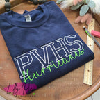 Varsity Letter with Mascot School Spirit Sweatshirt