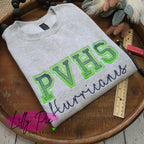 PVHS Varsity School with Mascot Teacher Sweatshirt