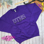 Varsity Letter with Mascot School Spirit Sweatshirt