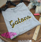 Custom Mascot Spirit Shirt  - Shadowed Script Mascot School Shirt