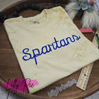 Custom Mascot Spirit Shirt  - Shadowed Script Mascot School Shirt