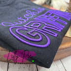 School Spirit Sweatshirt - School Name with Mascot in Puff Embroidery - Custom Orders Welcome