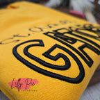 School Spirit Sweatshirt - School Name with Mascot in Puff Embroidery - Custom Orders Welcome