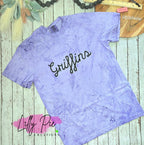 Custom Mascot Spirit Shirt  - Shadowed Script Mascot School Shirt