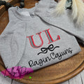 Custom School Sweatshirt with Mascot and Bow - Custom Orders Welcome