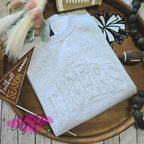 Monotone Mascot Applique Sweatshirt-Custom Orders Welcomed!