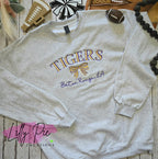 Custom Mascot with Bow Sweatshirt - Colors and words can be customized!