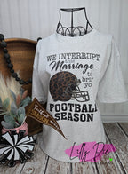 Football Wife Funny Ladies Shirt - Coaches Wife Shirt