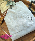 Monotone Number Applique Sweatshirt-Custom Orders Welcomed!