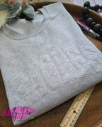 Monotone Mascot Applique Sweatshirt-Custom Orders Welcomed!