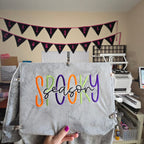 Spooky Season Embroidered Shirt - Comfort Colors Halloween Tshirt