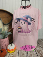 In October We Wear Pink - Breast Cancer Awareness Halloween Shirt or Sweatshirt