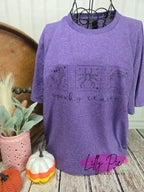 Spooky Season Orange Tarot Halloween T-Shirt - Orange and Purple Shirts Available