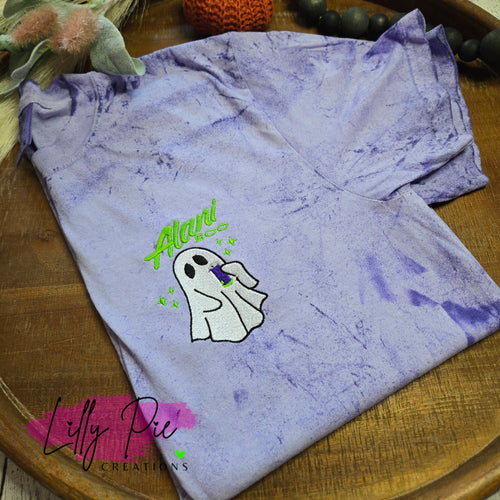 Alani Boo - Embroidered Halloween Comfort Colors Tee