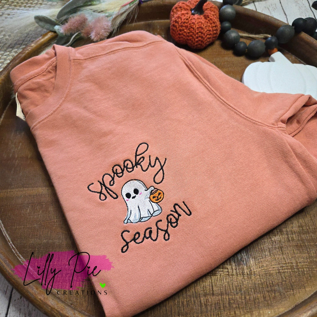 Spooky Season Ghost Unisex Adult Halloween Sweatshirt