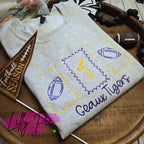 Custom Football Stamps Sweatshirt - Made to Order