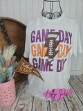 Purple and Gold Football Game Day t-shirt