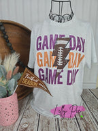 Purple and Gold Football Game Day t-shirt